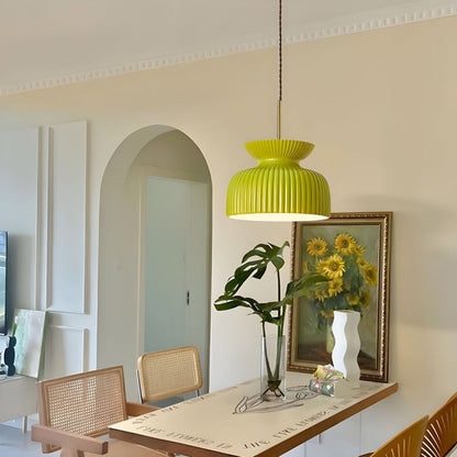 Wabi-Sabi Resin Dome Pendant Light
