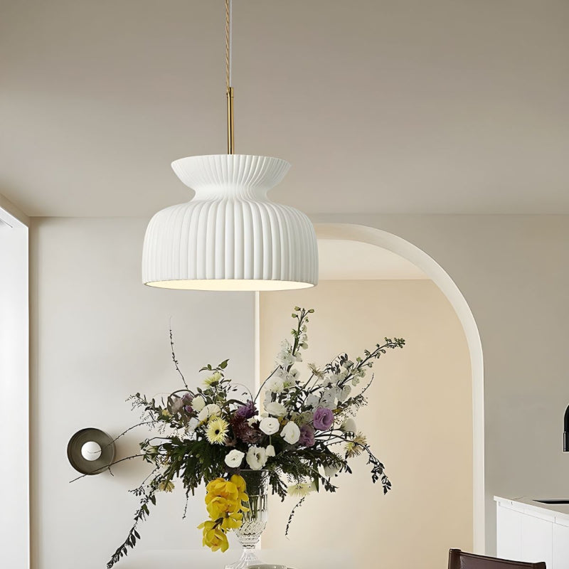 Wabi-Sabi Resin Dome Pendant Light