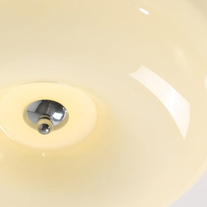 Cream Pudding Round Ceiling Lamp