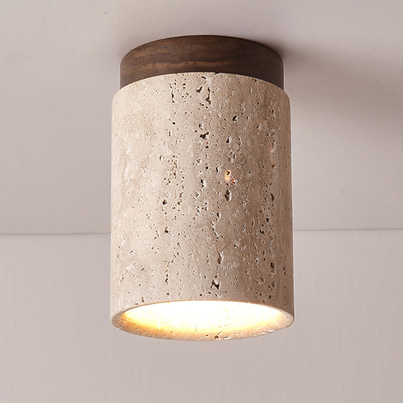 Wood and Stone Corridor Ceiling Downlight