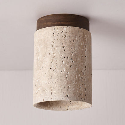 Wood and Stone Corridor Ceiling Downlight