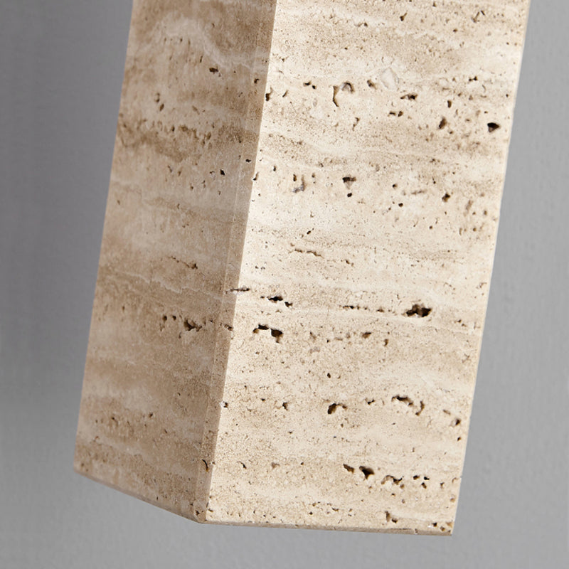 Stone and Wood Spotlight Pendant