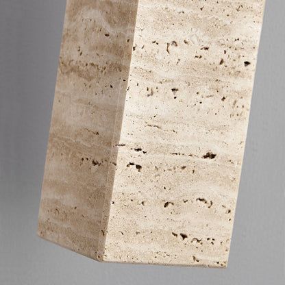 Stone and Wood Spotlight Pendant