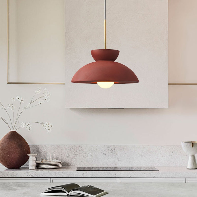 Colourful Resin Dome Pendant Light