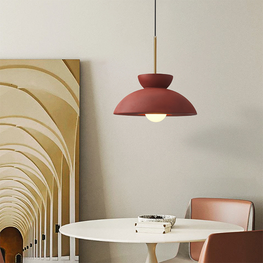 Colourful Resin Dome Pendant Light