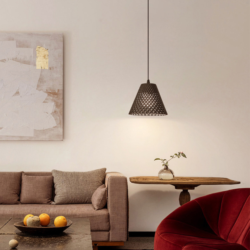 Cone Pendant Light in Black, White or Grey