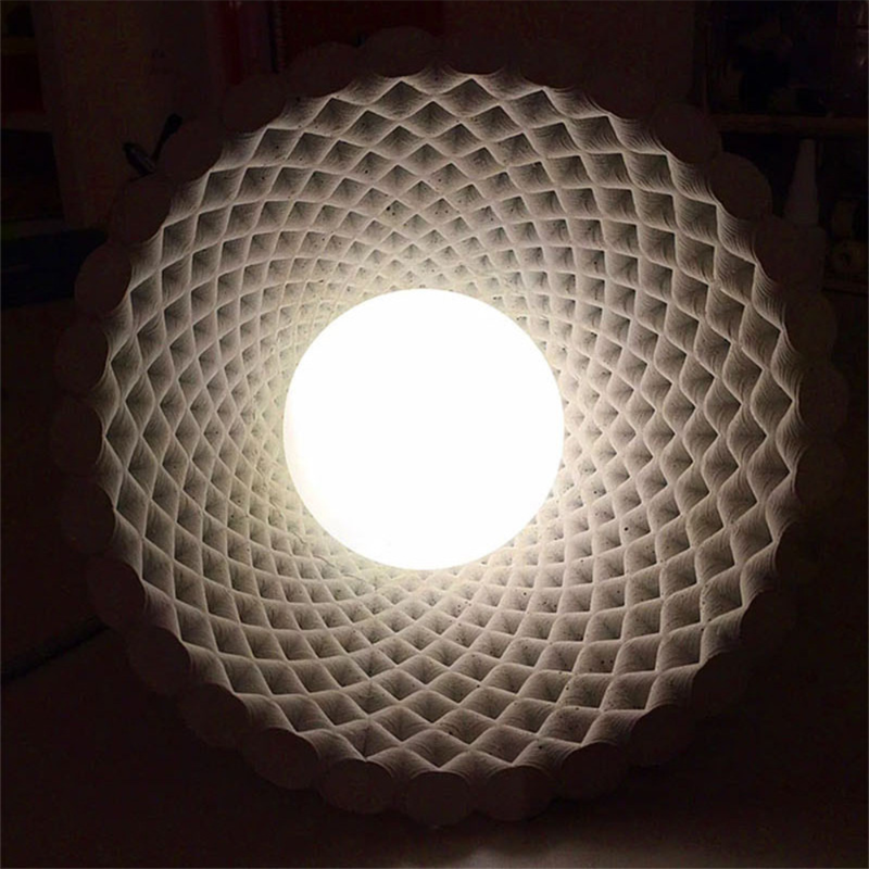Cone Pendant Light in Black, White or Grey
