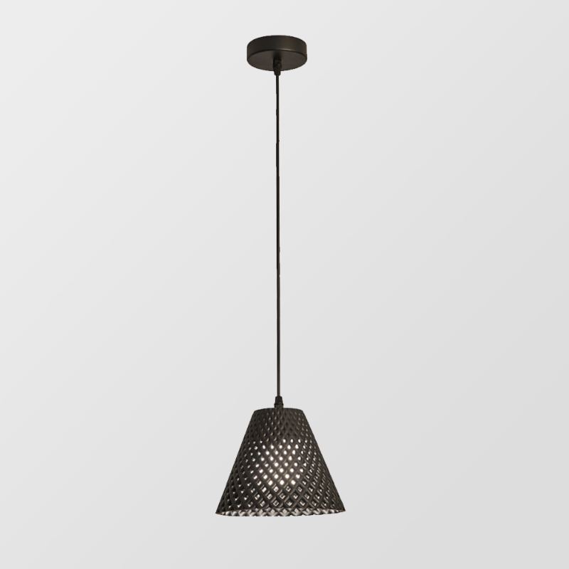 Cone Pendant Light in Black, White or Grey