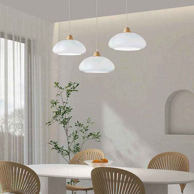 Pumpkin Glass Pendant Light