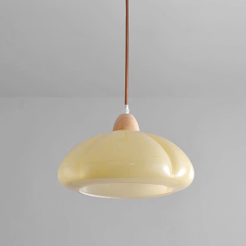 Pumpkin Glass Pendant Light