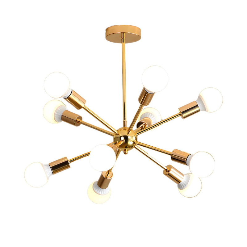 Gold Sputnik Starburst Chandelier