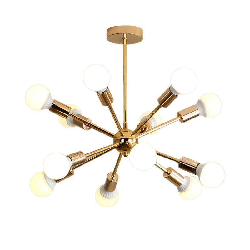 Gold Sputnik Starburst Chandelier