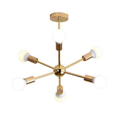 Gold Sputnik Starburst Chandelier