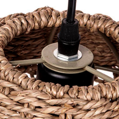 Seagrass Open Lattice Dome Pendant