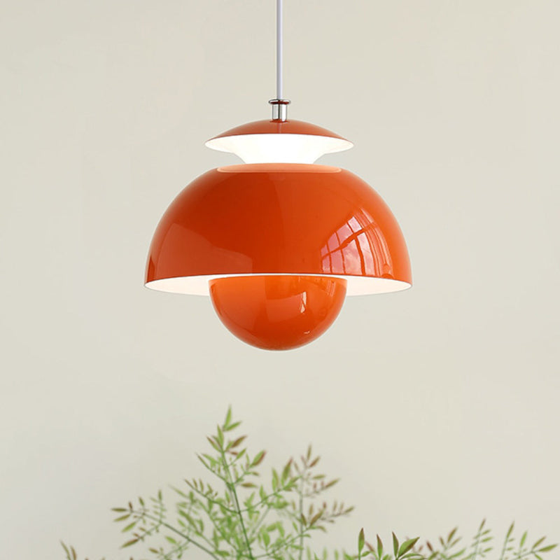 Nordic Modern Metal Hanging Light Flower Bud Shade-[Modern pendant lighting for bedroom and living space]-Demolights UK