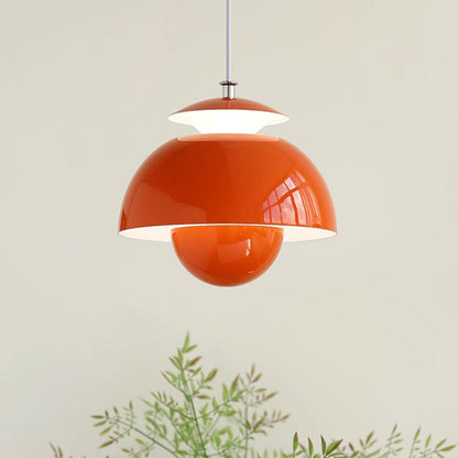 Nordic Modern Metal Hanging Light Flower Bud Shade-[Modern pendant lighting for bedroom and living space]-Demolights UK