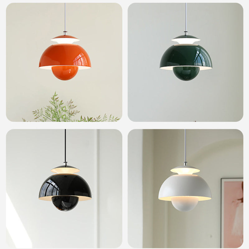 Metal Flower Bud Hanging Light