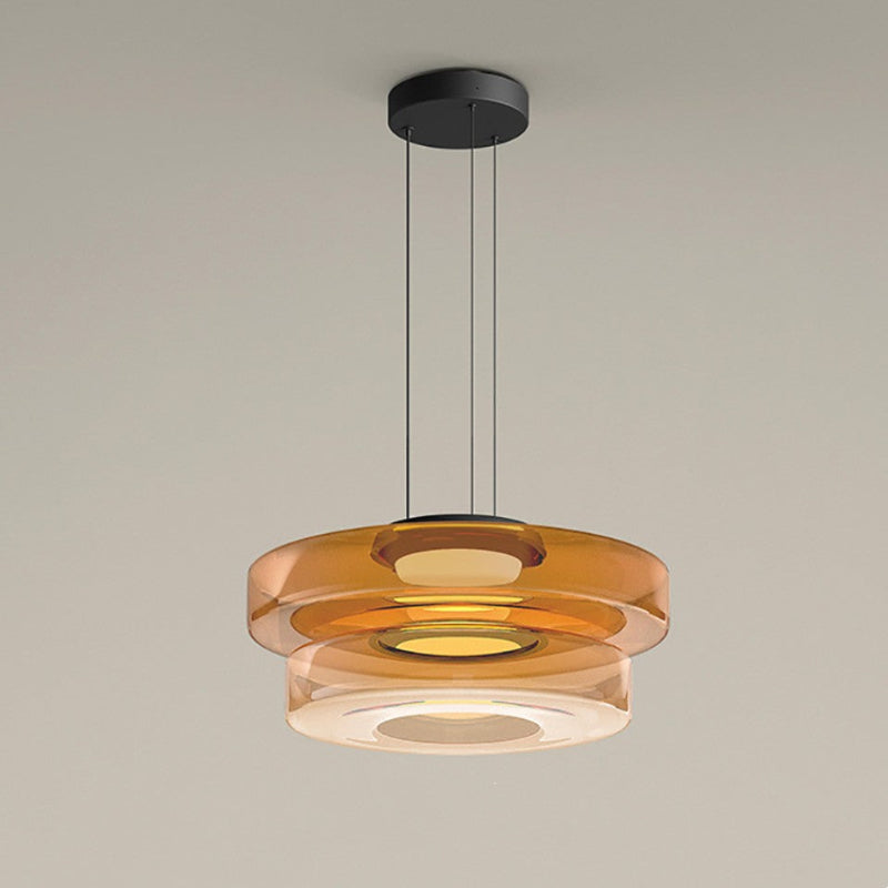 Nordic Layered Glass Island Pendant