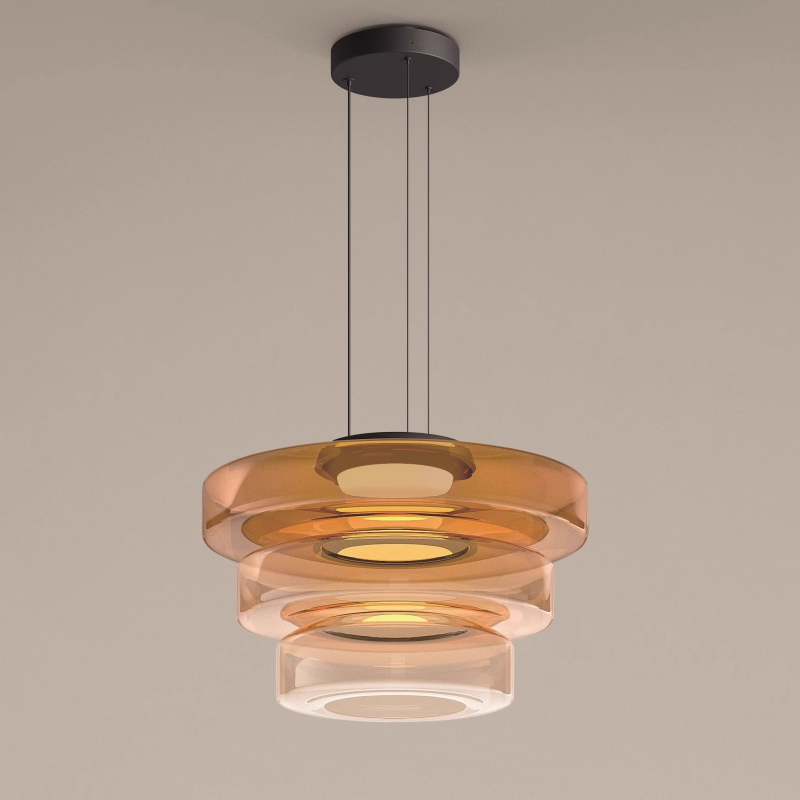 Nordic Layered Glass Island Pendant