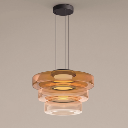 Nordic Layered Glass Island Pendant
