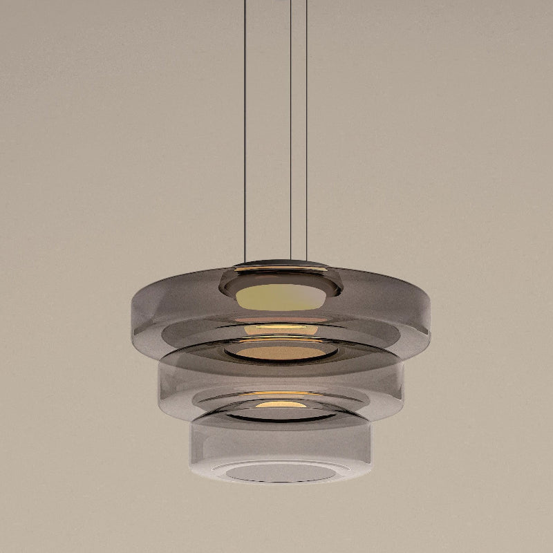 Nordic Layered Glass Island Pendant