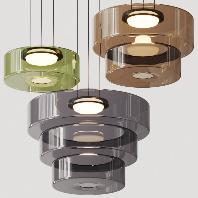 Nordic Layered Glass Island Pendant