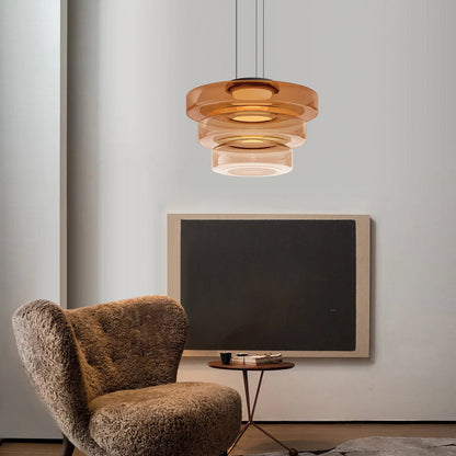 Nordic Layered Glass Island Pendant