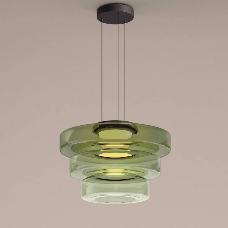 Nordic Layered Glass Island Pendant