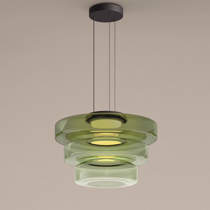 Nordic Layered Glass Island Pendant