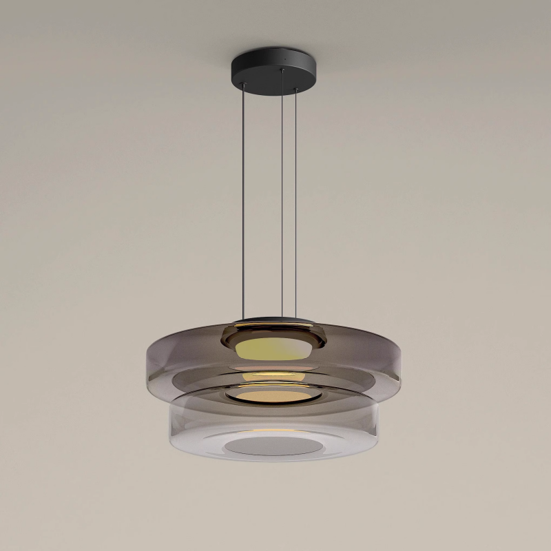 Nordic Layered Glass Island Pendant