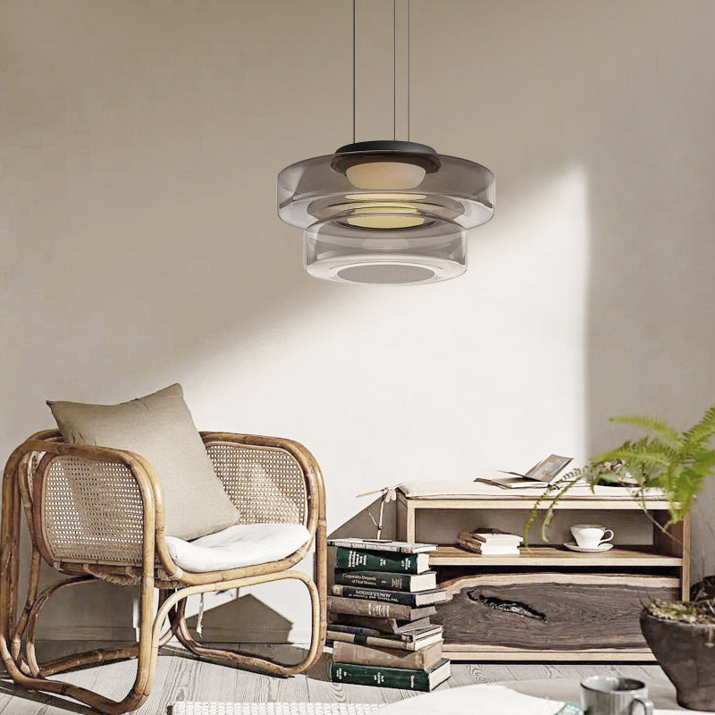 Nordic Layered Glass Island Pendant