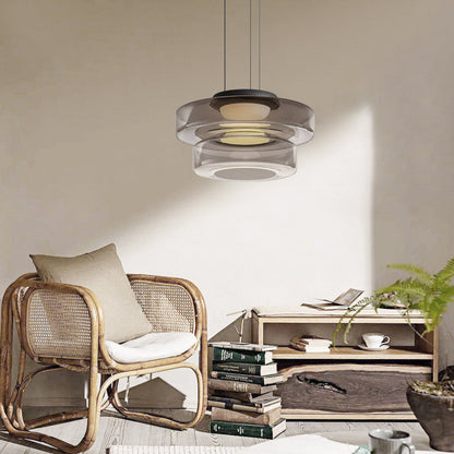 Nordic Layered Glass Island Pendant