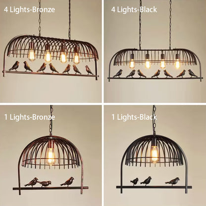 Metal Birdcage Chandelier