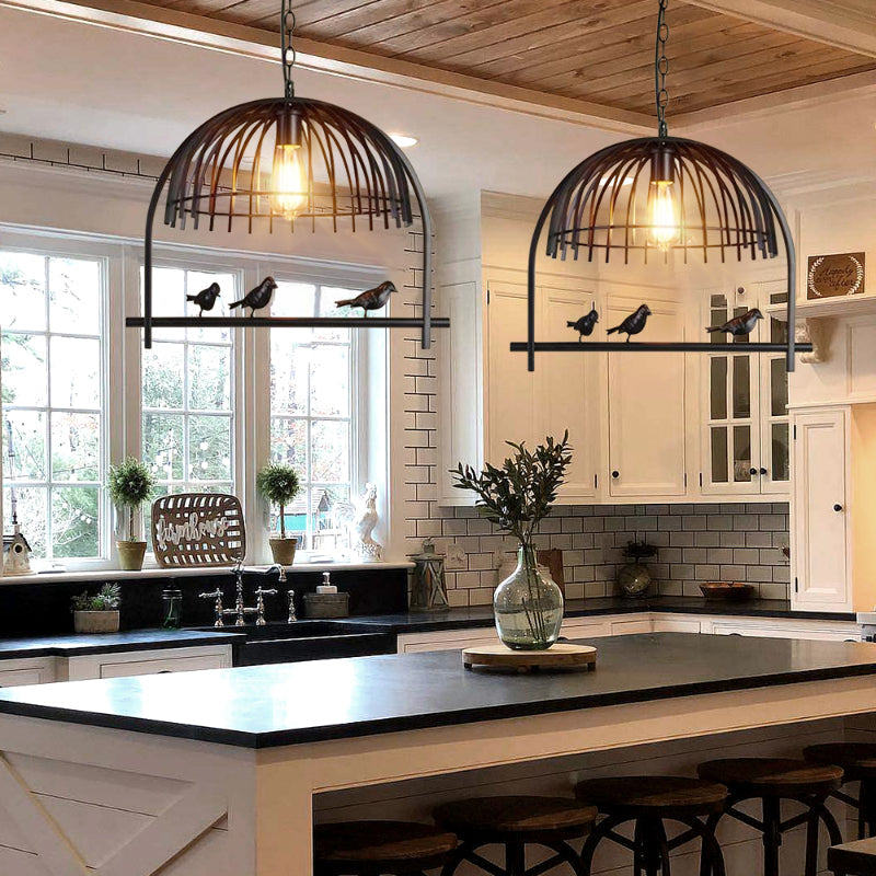 Metal Birdcage Chandelier