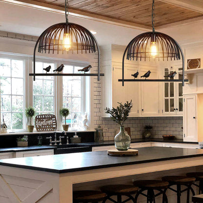 Metal Birdcage Chandelier