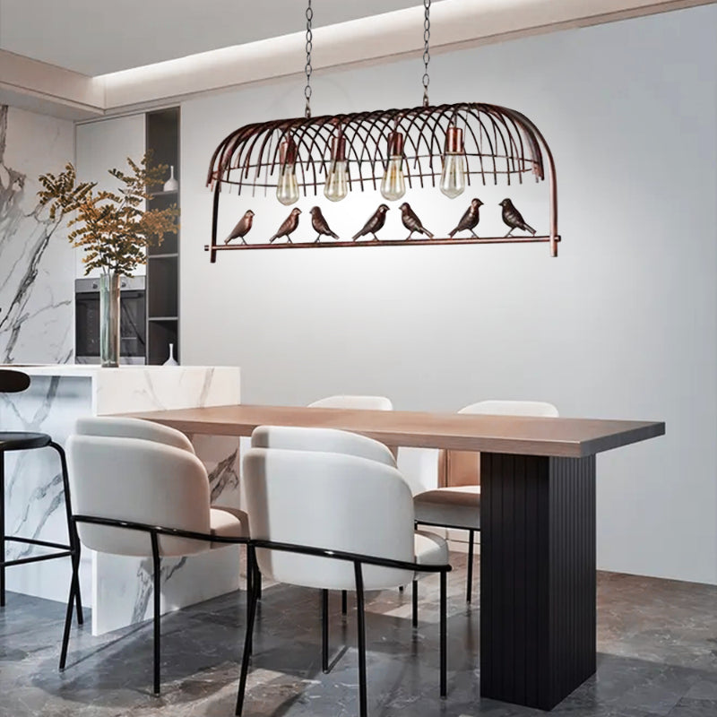 Metal Birdcage Chandelier