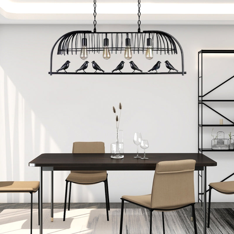 Metal Birdcage Chandelier