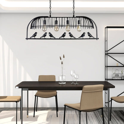 Metal Birdcage Chandelier