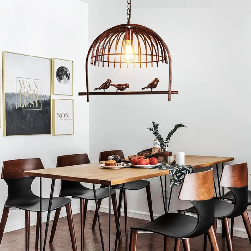 Metal Birdcage Chandelier
