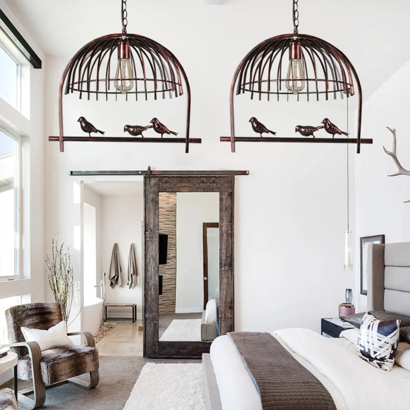 Metal Birdcage Chandelier