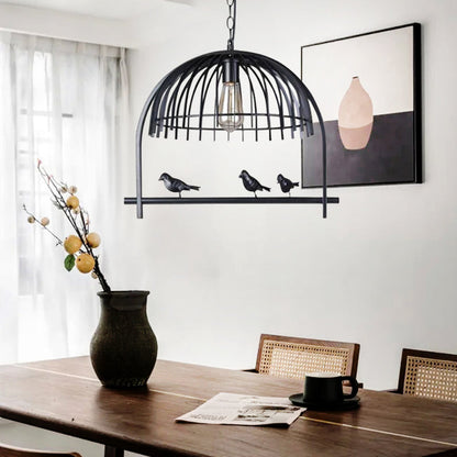 Metal Birdcage Chandelier