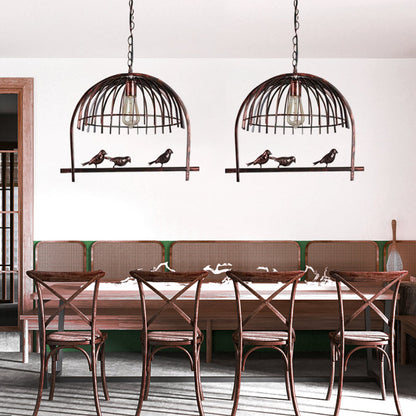 Metal Birdcage Chandelier