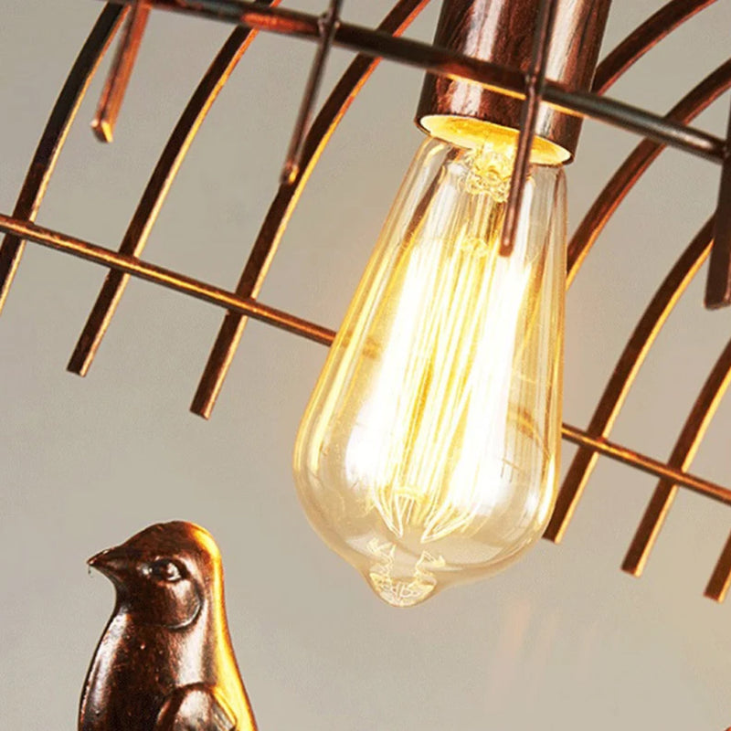 Metal Birdcage Chandelier