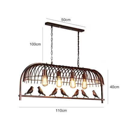 Metal Birdcage Chandelier