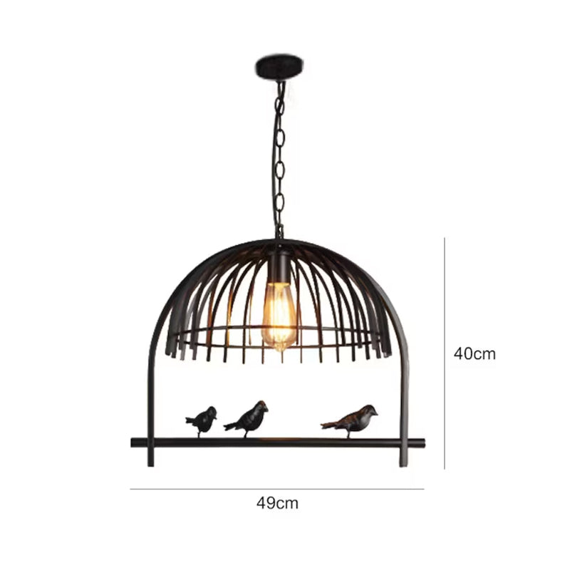 Metal Birdcage Chandelier