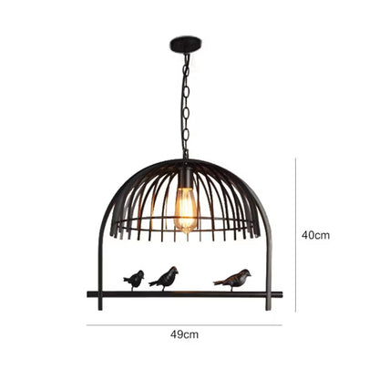 Metal Birdcage Chandelier