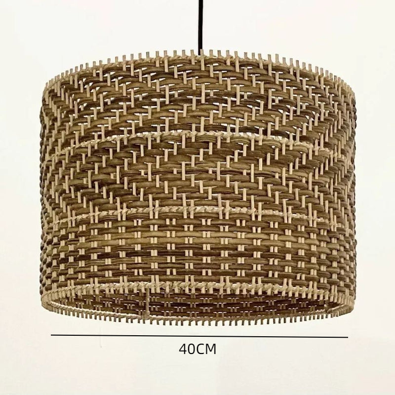 Montecito Rattan Drum Pendant