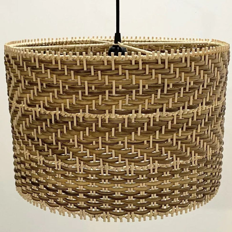 Montecito Rattan Drum Pendant
