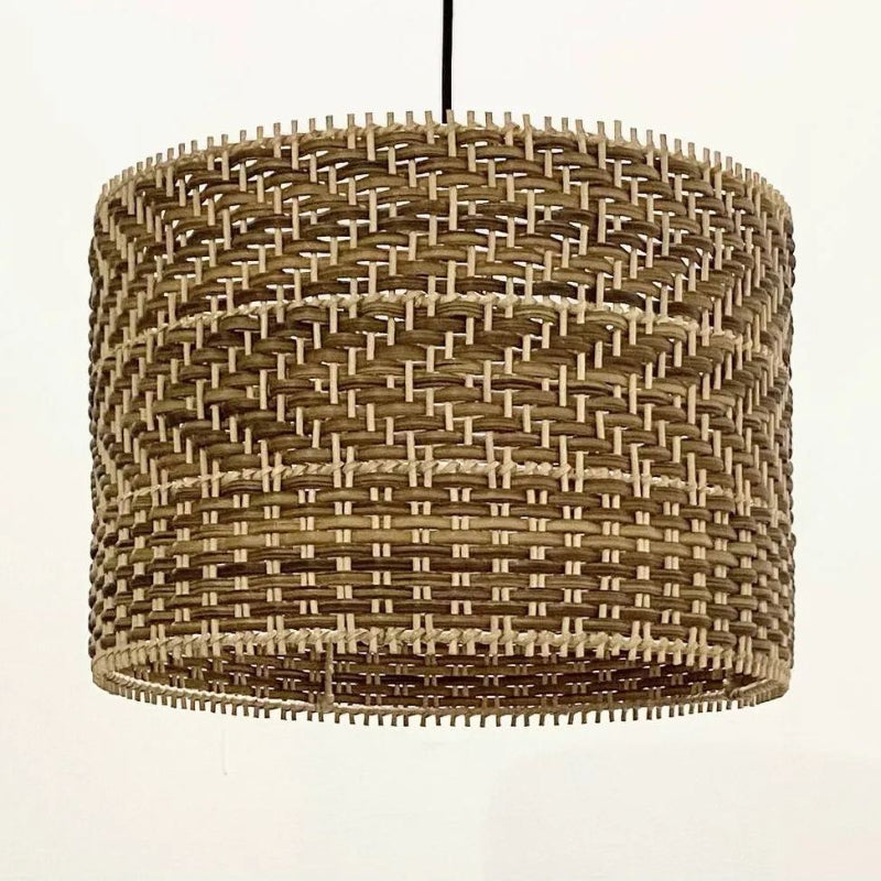 Montecito Rattan Drum Pendant