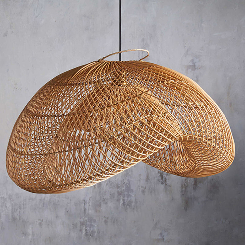 Japanese Wabi-Sabi Rattan Pendant